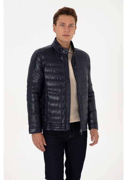 Erkek Lacivert Mont 50310081-VR033 modelleri