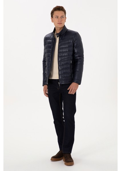 Erkek Lacivert Mont 50310081-VR033 fırsatları