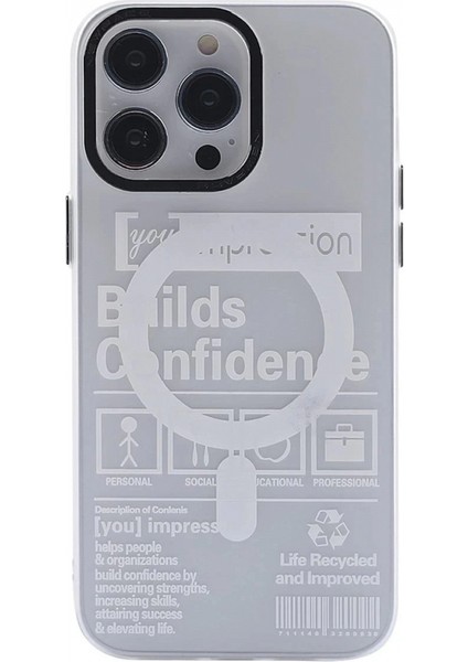 iPhone 13 Pro Kılıf Apollo Magneticsafe Desenli Kapak - Apollo Şeffaf - 4 modelleri