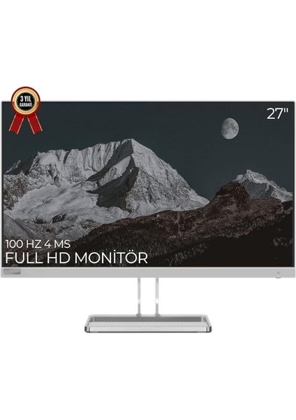 L27I-40 27 Inç Full Hd IPS (Hdmı, Vga, 100 Hz, 300 Nits, 4ms, Amd Freesync, Ultraslim) Monitör 67ABKAC4TK, Gri