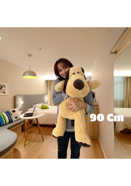 90-120-150 cm Dev Peluş Kocaburun Yumuşak Büyük Köpek Oyuncak Uyku Sarılma Arkadaşı Doğum Günü Hediyesi
