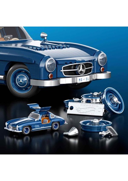 Premium Serisi Mercedes-Benz 300 Sl Araba 1600 Parça Yapım Seti HWW25 indirimleri