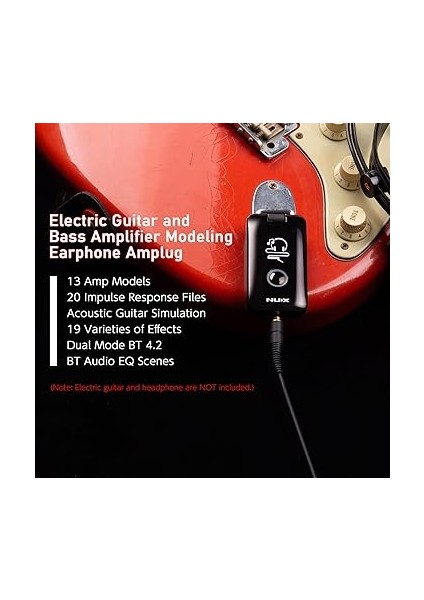 Plug Mp-2 Elektro Gitar ve Bas Amplifikatör Modelleme Amplug Bt'li, 13 Amp Model, 20 Darbe Tepkisi, 19 Efekt, Akustik Simülasyon fiyatları