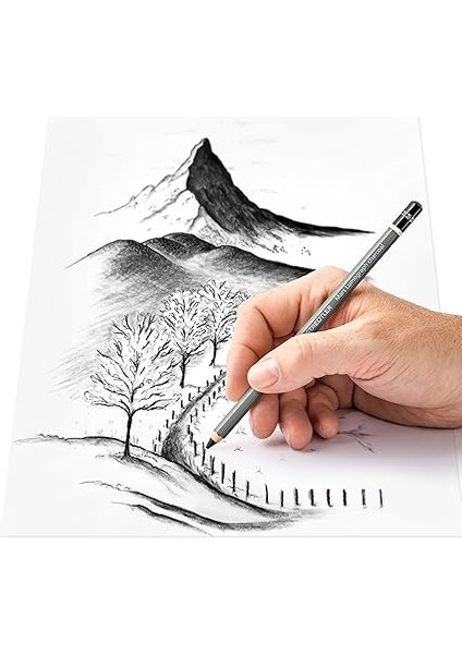 100C Sbk4 Mars Lumograph Charcoal Füzen Eskiz Kalem 4'lü Set fiyatları