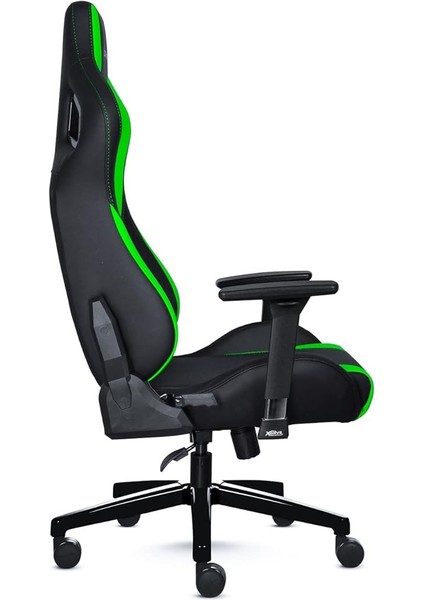 Akdeniz Profesyonel Oyuncu Koltuğu, Bel ve Boyun Desteği, Tekerlekli, Hareketli Kolçaklar, 74 x 57 x 24 Cm, Yeşil/siyah fiyatları