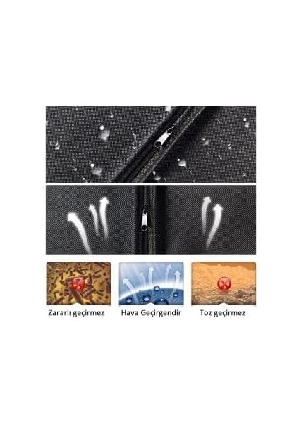 Home 5 Adet Fermuarlı Ceket Elbise Takım Elbise Kılıfı Koruyucu Giysi Saklama Çantası modelleri