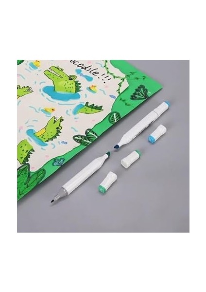 Home Çift Taraflı Marker Kalem Seti, Profesyonel Kutulu Keçeli Kalem Seti, Çeşitli Renklerde Boya Markerlar, Sanatçılar ve Tasarımcılar Için Ideal (12 Parça) fırsatları