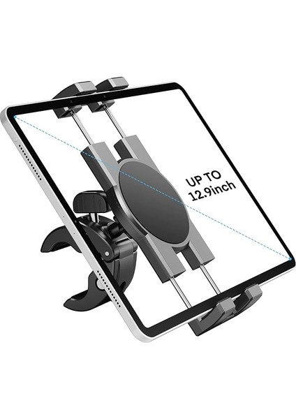Tablet Tutucu, Koşu Bandı, iPad Tutucu, Ev Egzersiz Aleti, Bisiklet Cep Telefonu Tutucu, 360° Döndürülebilir Tablet Tutucu, iPad Pro, iPad Mini Air Samsung Galaxy Tab (4,7 – 13 Inç) Için Gidon