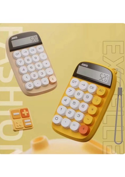Sevimli Kare Tuşlu 10 Haneli Ldc Ekran Hesap Makinası Sarı fiyatları