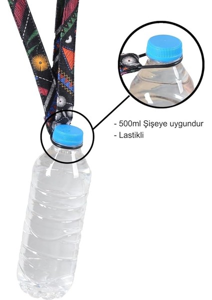 Pet Şişe Lastikli Su Taşıma Aparatı Askısı Ayarlanabilir Su Şişesi Tutacağı 500 ml Kadar fiyatları