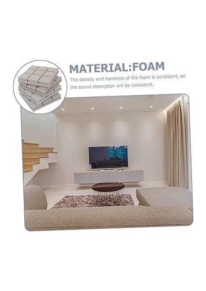 4 Duvarlar Için Gürültü Azaltıcı Ses Panelleri Akustik Paneller Kendinden Yapışkanlı Akustik Stüdyo Panelleri Meydan Ses Yalıtım Matı Köpük indirimleri