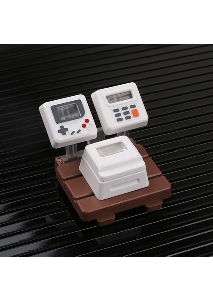 Sevimli Keycap,özel 3D Esc R4 Profili Mekanik Klavye Için Parlatıcı Esnaf Anahtarı,retro Mini Oyun Pedi Tuş Başlığı (Beyaz)