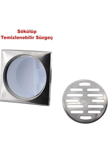 Metal Plastik Yer Süzgeci Banyo Izgara Lavabo Pis Su Gideri Kapak Kapağı Yandan Çıkışlı Sifon 32 mm modelleri