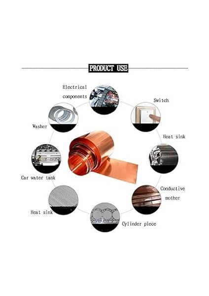 99.9 Saf Bakır Folyo Levha Ince Cu Metal Folyo Rulo, 0.3mm* 30MM* 1m Saf Bakır Şerit indirimleri