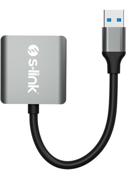 SL-CR21 Type C ve Usb3.0 Sd/micro Sd 110M/S Hızlı 2 In 1 Metal Kart Okuyucu