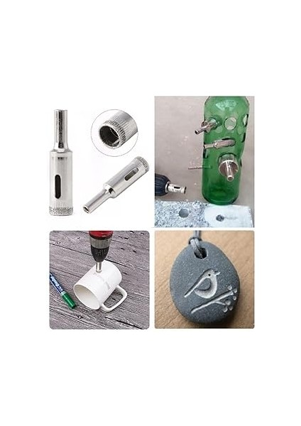 Cam Fayans Mermer Granit Delme Pancı Boru Tipi Elmas Karot Uç 12MM fırsatları