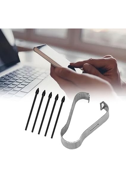 Tab S6/s7/s7+/s6 LITE/NOTE10/NOTE 5G/NOTE10+/NOTE10+ 5G/NOTE20 Için 5 Adet Yedek Dokunmatik Kalem Uçları S Kalem Uçları, Kaldırma Cımbızlı (Siyah) modelleri