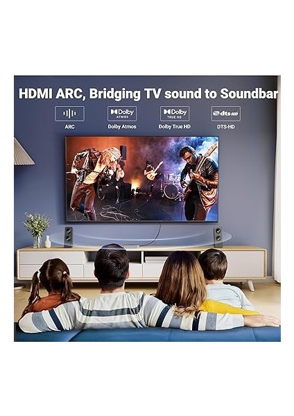 4K HDMI Kablosu Arc 3D Ethernet Için Ps5 Xbox Series S DVD Monitör (2m) indirimleri