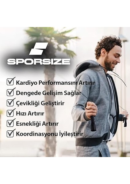 Ayarlanabilir Çelik Telli Atlama Ipi - Speed Rope modelleri