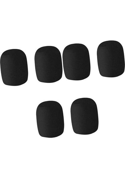 6ADET Kalın Mikrofon Süngeri Kapağı El Mikrofonu Için Toz Aksesuarı Ktv Şarkı ve Stüdyo Kullanımı Için Uygun