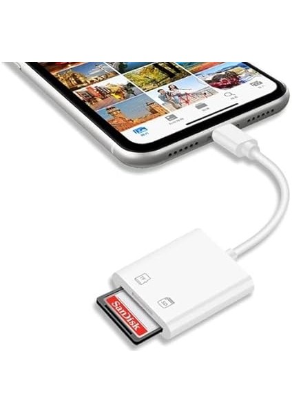Lightning To Sd Card Camera Reader Kablo iPhone 11 12 13 14 Uyumlu Sd Micro Sd Kart Okuyucu Kablo Adaptör modelleri