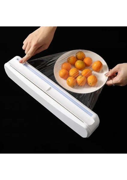 Streç Film ve Aluminyum Folyo Kesme Streç Film Kesici Vakum Sabitlemeli Streç Film Kesim Kutusu