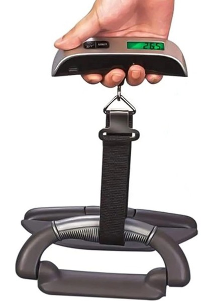 Dijital Işıklı Elektronik Askılı El Bagaj Tartısı 50KG Seyahat Çantası Ergonomik Tasarım fırsatları