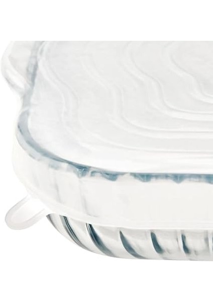 Streç Gıda Örtüsü Seti, 3 Paket, Dikdörtgen 40X27 Cm, Kare 32X28 cm ve 26X23 Cm, Yuvarlak 32 cm ve 26 Cm, Şeffaf indirimleri