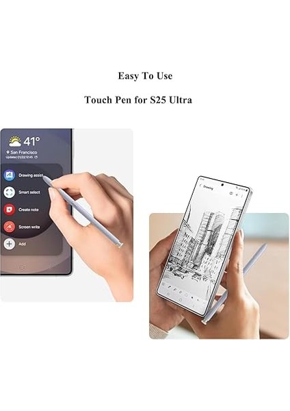 S25 Ultra Kalem, Yedek Giriş Kalemi Dokunmatik Kalem Samsung Galaxy S25 Ultra Stylus Pen Touch Kalem Için (Gri) fiyatları