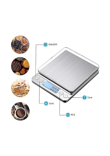 Home Mutfak Terazisi 2 kg x 01 G, Mektup Terazisi, Ev Terazisi, Cep Terazisi, Dijital Terazi, Ince Terazi, Dare Fonksiyonlu Elektronik Hassas Terazi, LCD Ekranlı fırsatları