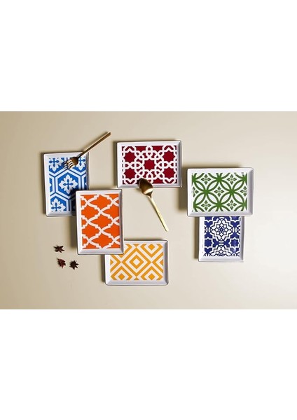 Morocco 6lı Pasta Takımı 18X13CM