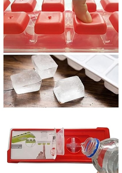 Silikon Tabanlı Buzluk, 12'li Buz Kalıbı, Silikon Tabanlı Buz Kalıbı, Kolay ve Pratik Buz Hazırlama Deneyimi fiyatları