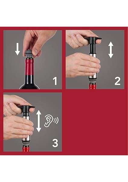 Vin Şarap Koruyucu Paslanmaz Çelik Hediye Kutusu - Şarabınızı Taze ve Keyifli Tutun - Açılmış Şişelerinizin Kalitesini Koruyun - Lüks Şarap Aksesuarı indirimleri