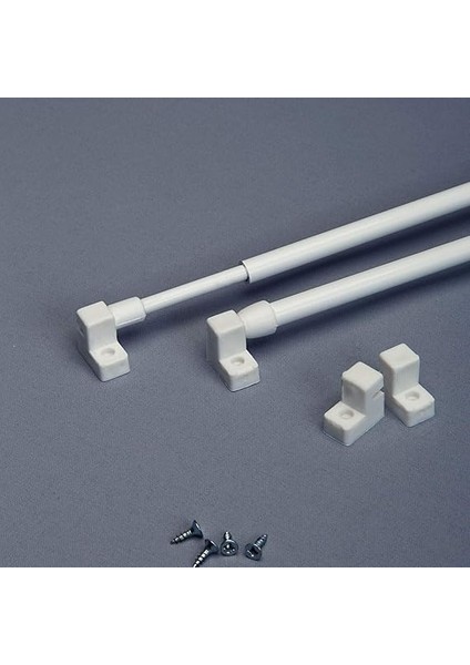 Perde Çubuğu Seti 2 Adet Alüminyum Perde Briz Borusu 4 Adet Başlık 70 cm - 90 cm fiyatları