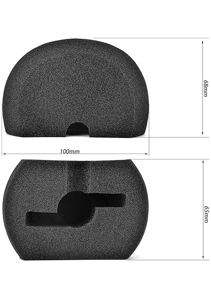 Mikrofon Sünger Ön Cam Kapağı Zoom H5/h6/h8/xyh-6/xyh-5 ile Uyumlu, Mikrofon Rüzgar Muff Ön Cam Toz Kapağı Taşınabilir Kullanışlı Kaydedici Mikrofon Rüzgar Ekranı Kapağı Gürültü Filtresi modelleri