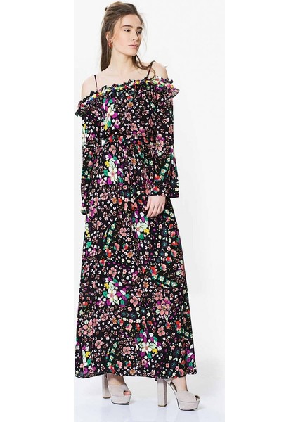 Çiçek Desenli Etek Standart Renk Y9915005_089