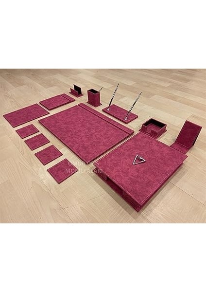 Ofis New York Sümen Takımı/pembe / 12 Parça modelleri