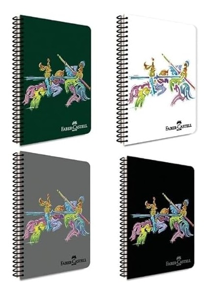 Şövalye Tasarımlı Spiralli Defter, A4, 100 Yaprak, 70G Kağıt, Düz Sayfa, Dayanıklı Kapak, Kolay Açılan Spiral Cilt, Estetik Tasarım fiyatları