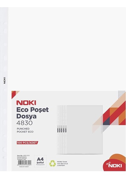 4830-ECO Poşet Dosya 100 Adet