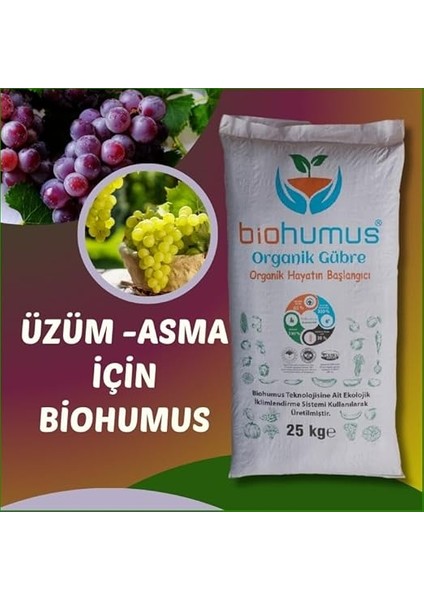 Sultaniye Üzüm ve Asma Için, Organik Gübre, Organik Sertifikalı, Kök Geliştirici, Toprak Düzenleyici, Bitki Besleyici 25 kg (1) fiyatları