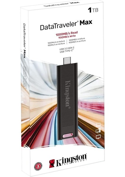 DTMAX/2561TB Datatraveler Max USB 3.2 Gen 2 Usb-Stick, 1tb fırsatları