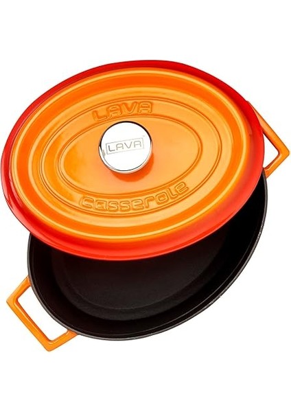 Döküm Oval Tencere Çap(Ø) 25CM - Trendy Turuncu modelleri