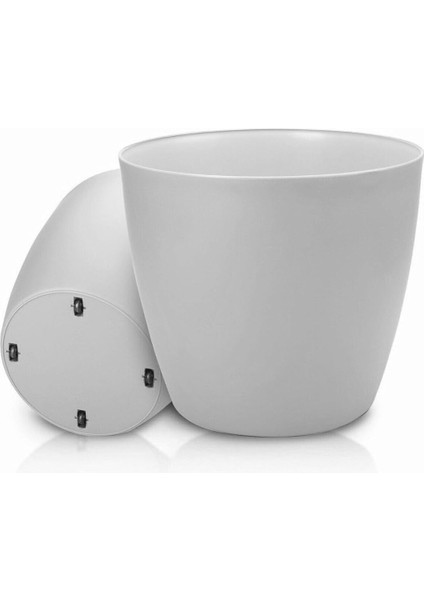 Home Beyaz Tekerlekli Saksı 48 Litre Büyük Saksı Geniş Hacimli Tekerlekli Saksı Beyaz 40 cm Beyaz fiyatları