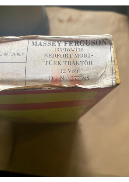 Massey Ferguson 135/165/175 Bedford Morüs Türk Traktör 12V Marş Yastığı Eski Üretim Nurmes fiyatları