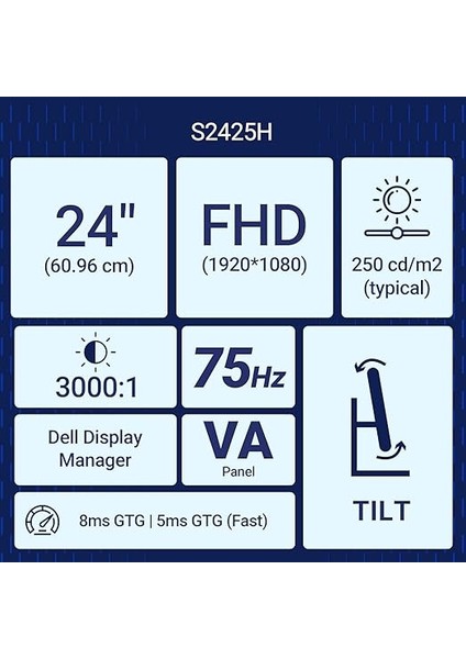 Mon LED 23.8"1920X1080 5ms V Ga HDMI SE2425H fiyatları