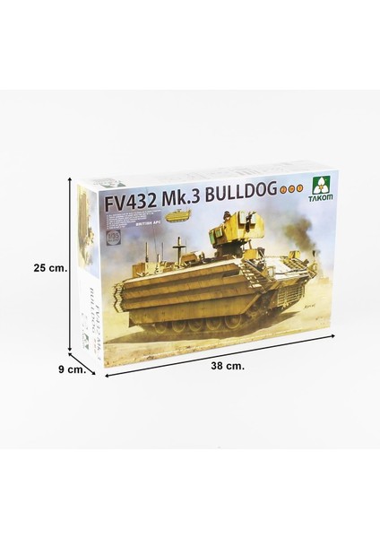 2067 1/35 Ölçek, Ingiliz Apc FV432 Mk.3 Bulldog Tankı, (2 In 1), Plastik Model Kiti