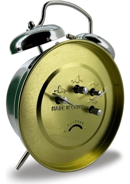 Kurmalı Çift Çanlı Çalar Saat Tavuk ve Çiftlik Desenli Nostalji Masaüstü Saat 11X11X6 cm Ebatlarında Dekoratif Yatak Odası Çocuk ve Genç Odası Için fırsatları