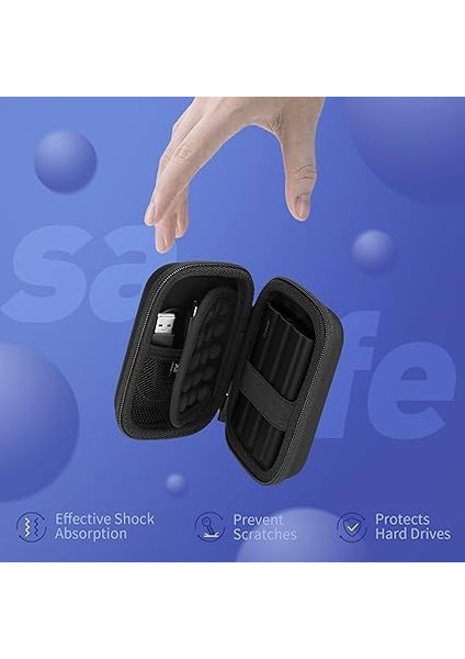 Samsung T7 Shield/ T9 / T7 / T7 Touch Portable SSD 500GB 1tb 2tb Için Sabit Disk Çantası, Darbeye Dayanıklı Sert Kılıf, Taşınabilir Harici Sabit Disk Cepleri Için Düzenleyici fırsatları