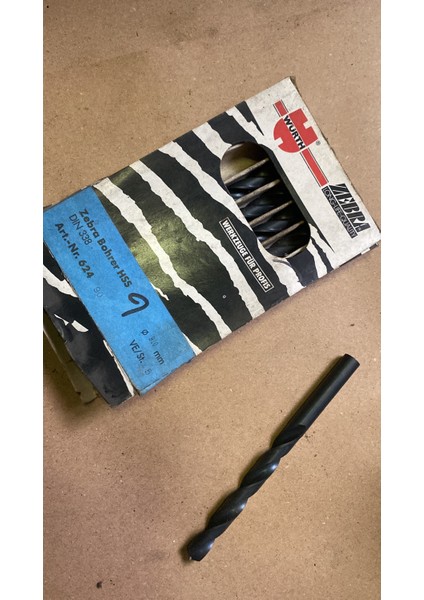 Würth Zebra Matkap Ucu 9 mm Hss Demir Çelik Metal Aliminyum 1 Adet