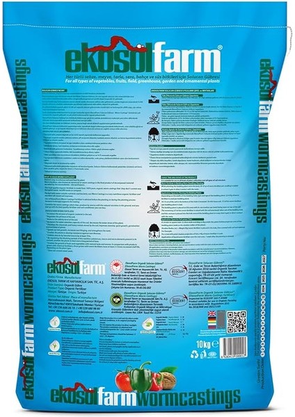ORGANIK%100 Solucan Gübresi Toz 10 kg + 1 Litre Sıvı Organik Gübre fiyatları